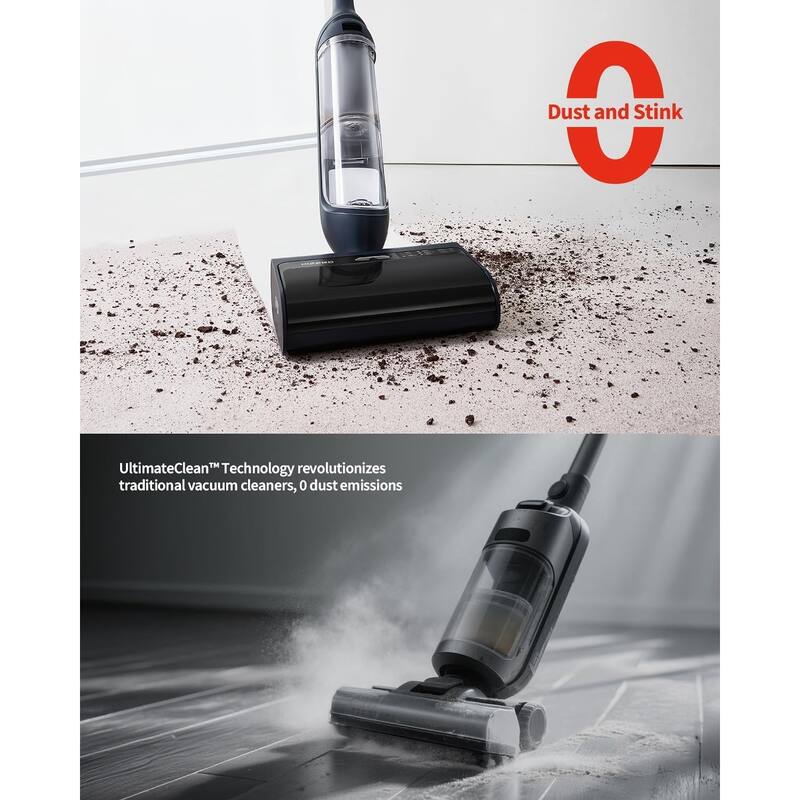 Hizero F300 All In One Hard Floor Cleaner - Black - 29 x 84