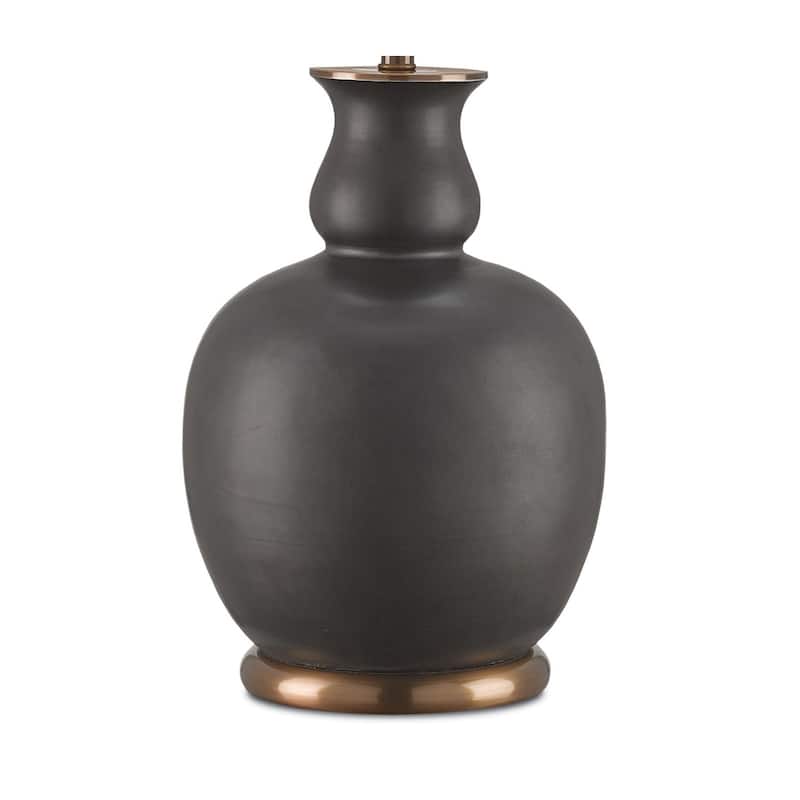 Currey & Company Ultimo Black Table Lamp - 31"h x 20"dia