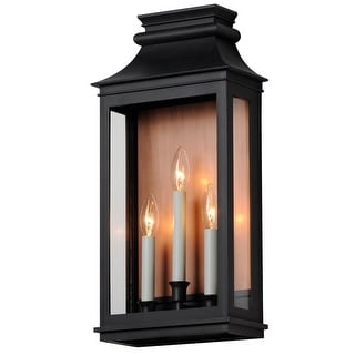 Maxim 40916CL Savannah 3 Light 22" Tall Outdoor Wall Sconce with Clear