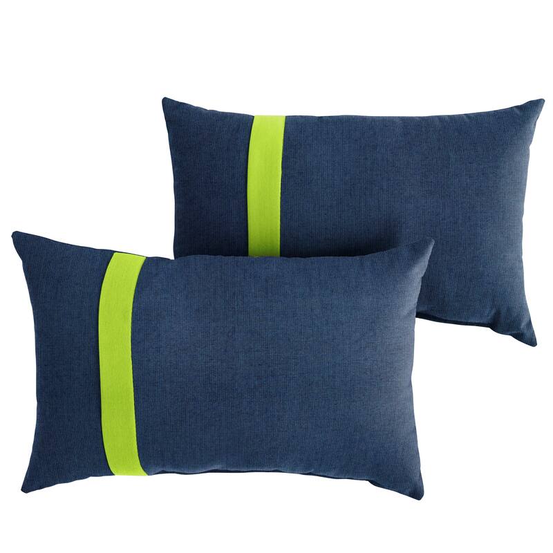 Sorra Home Sunbrella Outdoor Single Large Flange Pillow Set of 2