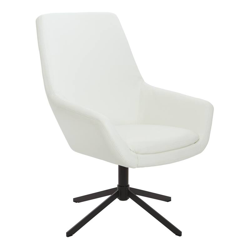 Swivel Office Chair with Black Nylon Base