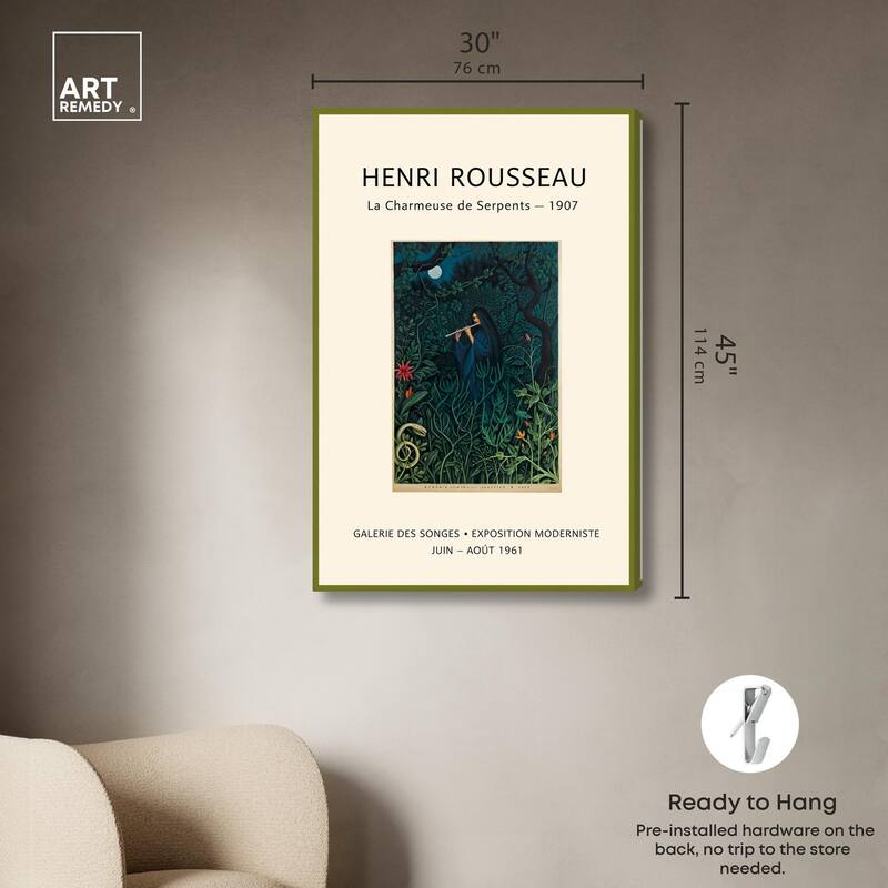 Rousseau's Jungle Dream Canvas by Art Remedy, Gallery Wrapped