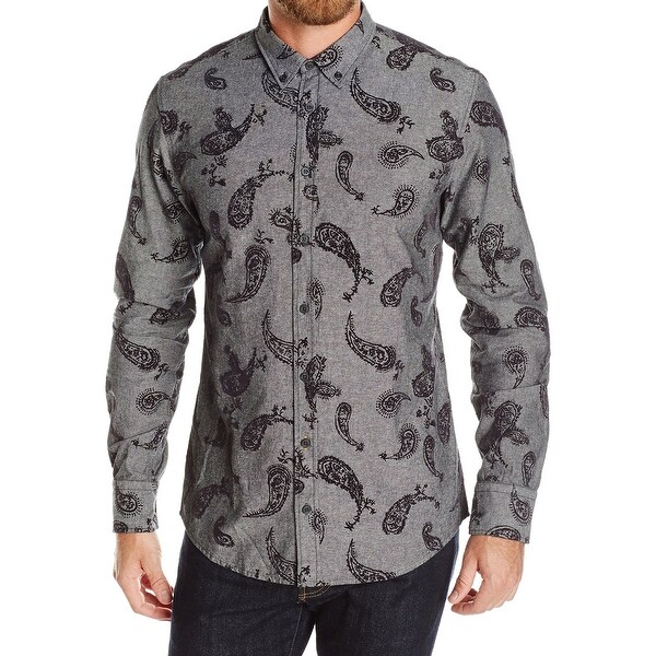 hugo boss paisley shirt