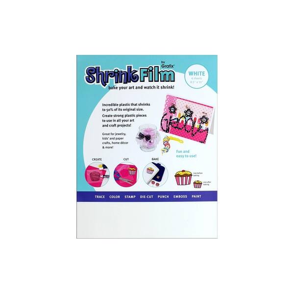 Shop Grafix Shrink Film 8 5x11 6pc White Overstock 26461366