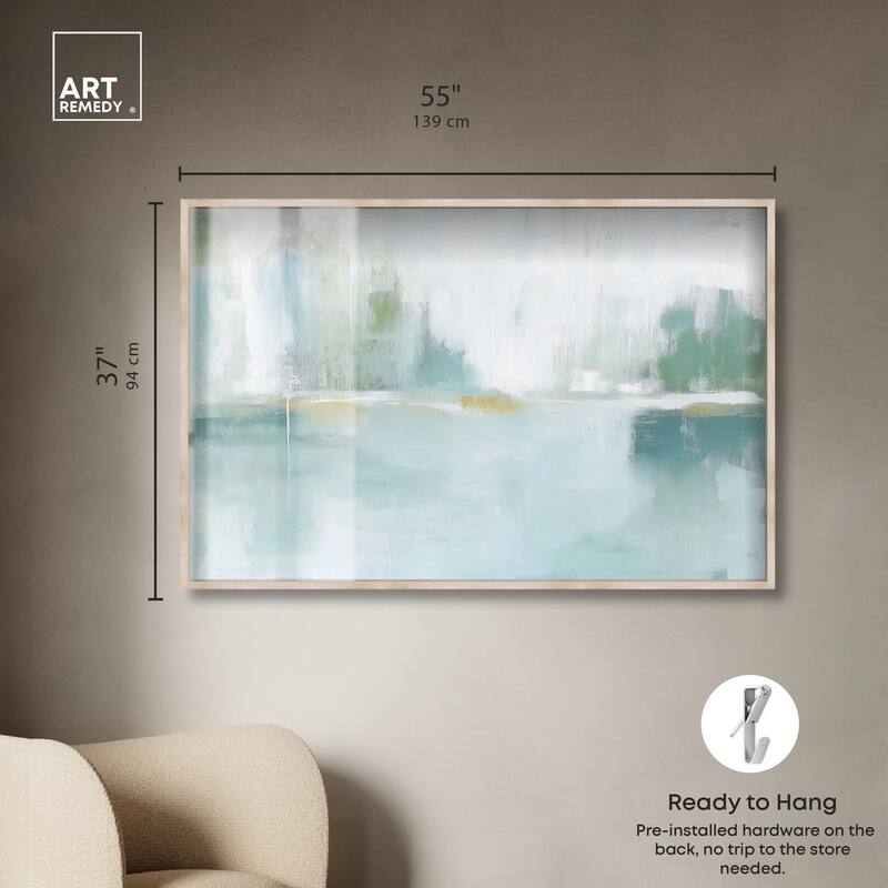 Mirrored Aqua Dream I Shadowbox by Art Remedy