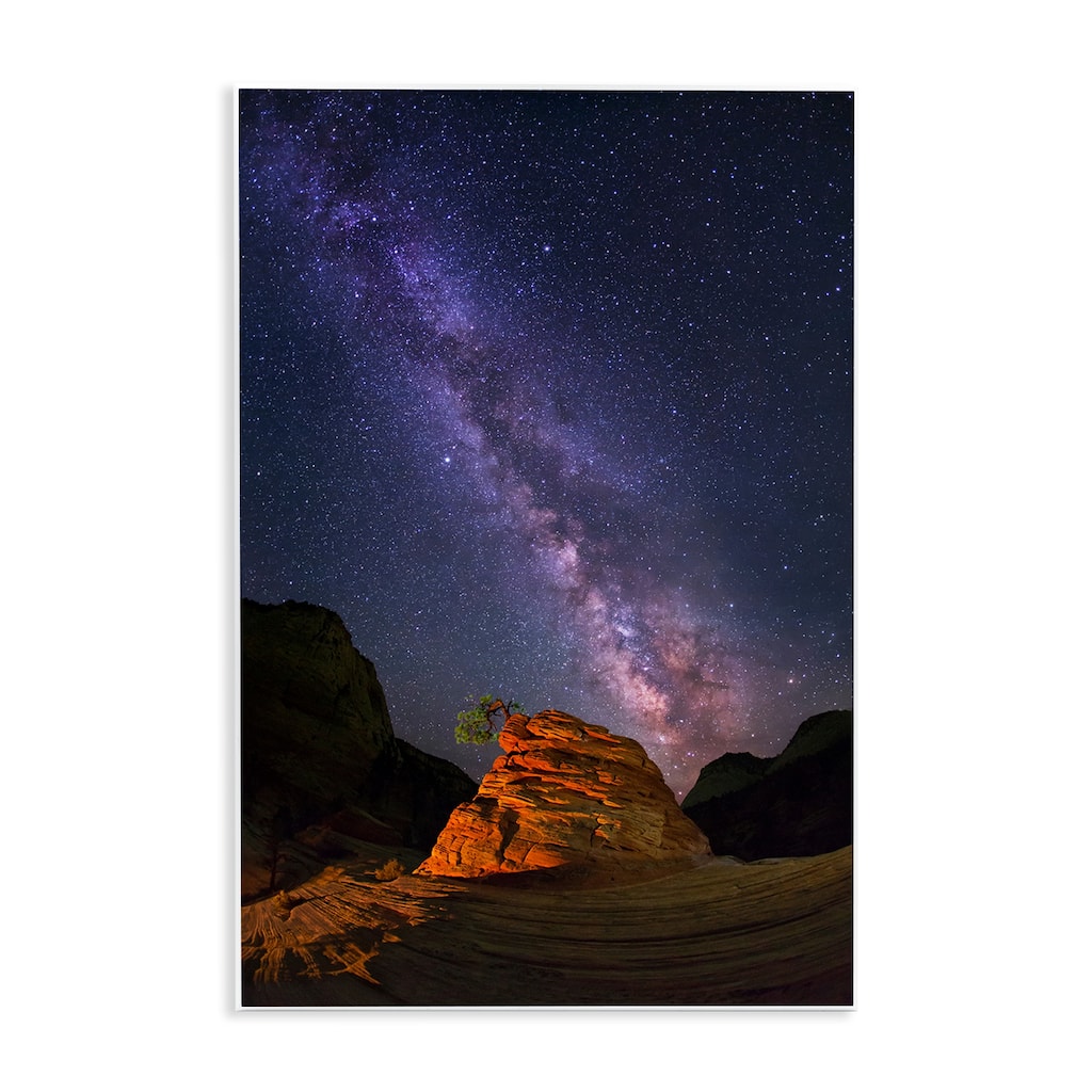 Stupell Milky Way Stars over Canyon Wall Plaque Art Design By Royce Bair