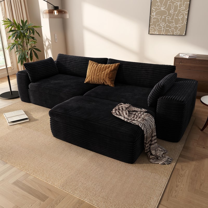 Modern Modular Sectional Sofa with Deep Seat