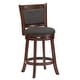 preview thumbnail 16 of 56, Verona Panel Back Swivel Counter Height Stool by iNSPIRE Q Classic Cherry-Dark Grey Linen