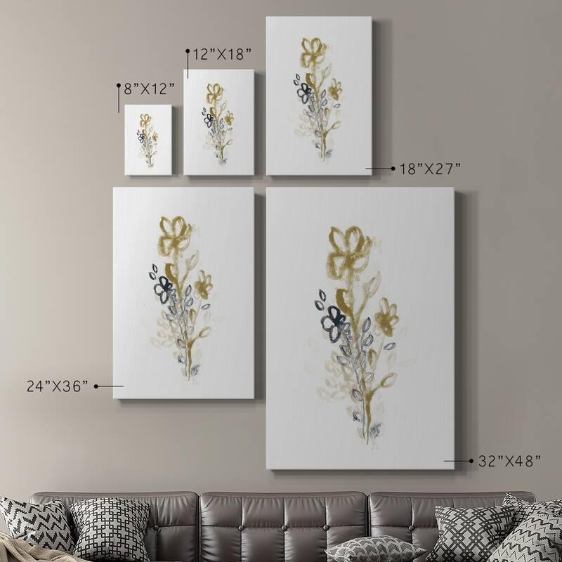 Bronze Spray I Premium Gallery Wrapped Canvas - Ready to Hang