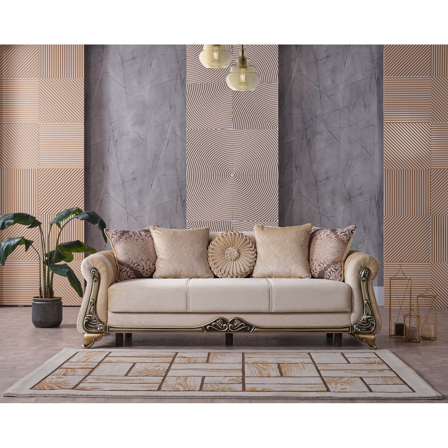 Dinke 4-piece Living Room Set, Two sofa and Two chair - Bed Dinke 4-piece Living Room Set, Two sofa and Two chair - Bed