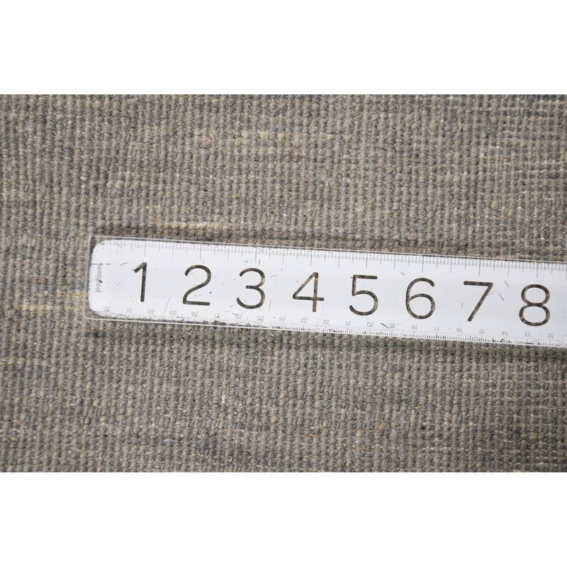 Modern Gray Gabbeh Oriental Accent Rug Hand-Knotted Wool Carpet - 2'6" x 3'10"