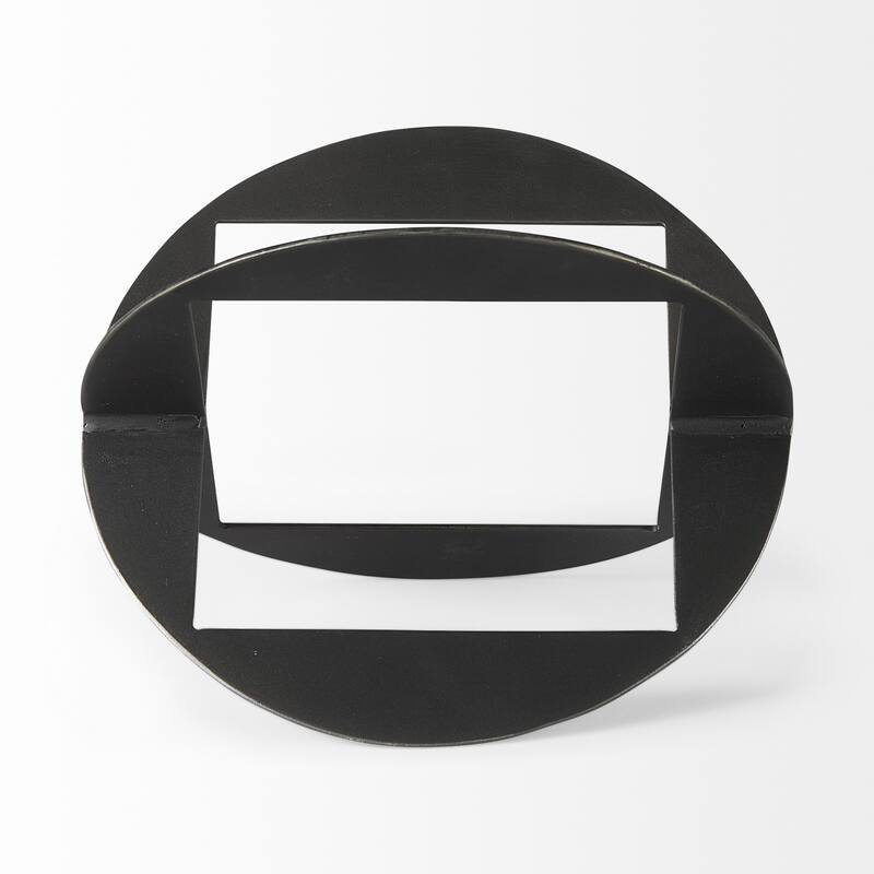 HomeRoots 6" Black Cast Iron Tabletop Sculpture