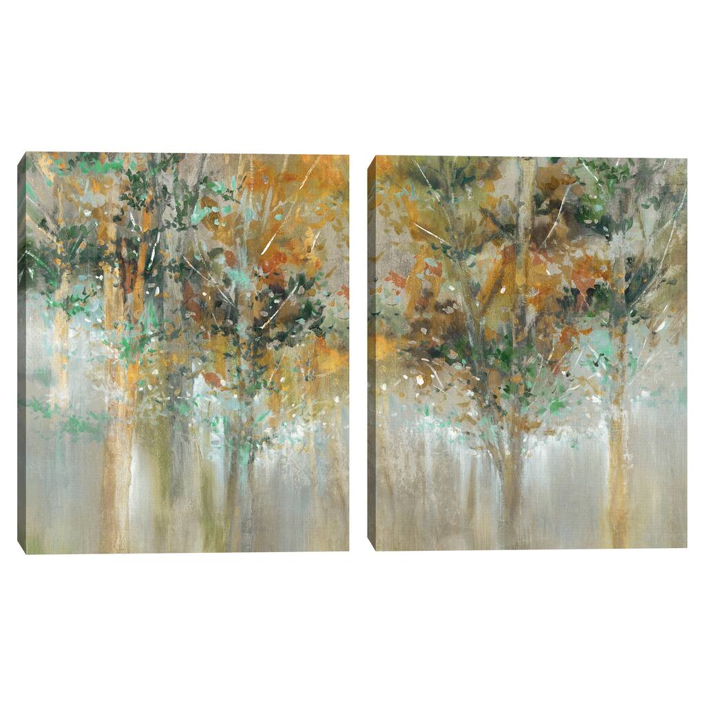 Golden Forest I & II by K. Nari Canvas Art Prints