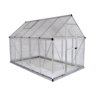 Palram - Canopia Outdoor Hybrid 6' x 10' Greenhouse - Silver