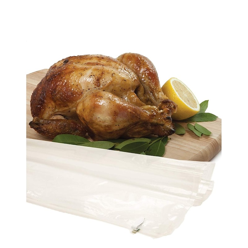 Norpro 24" x 24" Heavy Duty Double Zipper Turkey / Meat Brining Bag - Holds Up to 25 lbs