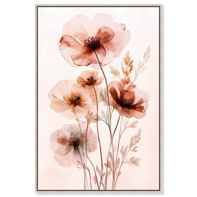 Petal Dye III Canvas by Art Remedy - Silver - 30" x 45"