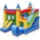 preview thumbnail 1 of 5, Commercial Castle Inflatable Bounce House with Slide Kids