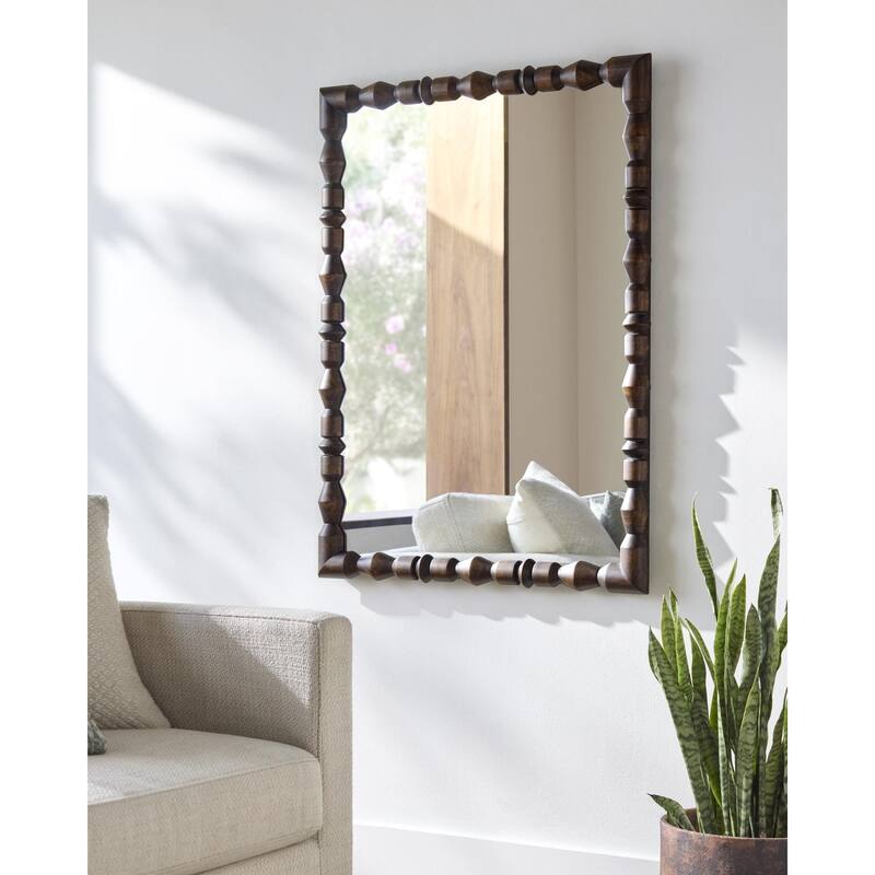 Livabliss Elisaveta Global Accent Mirror - 40"H x 30"W x 2"D