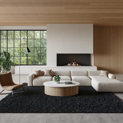 Nourison Pacific Shag Indoor only Solid Area Rug