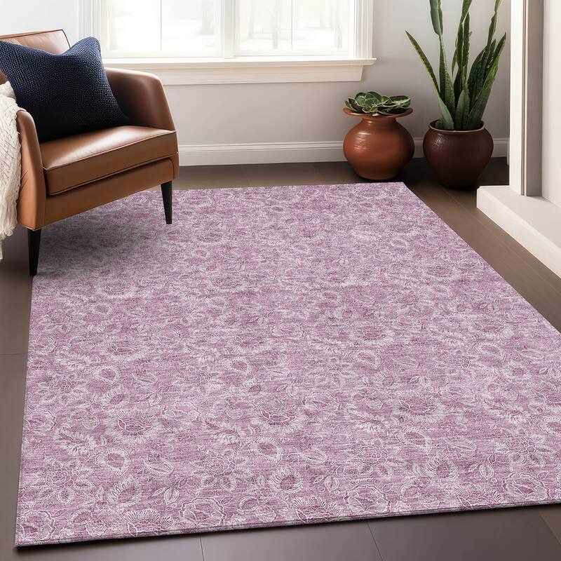 Premium Washable Super Soft Floral Modern Mayfield Rug