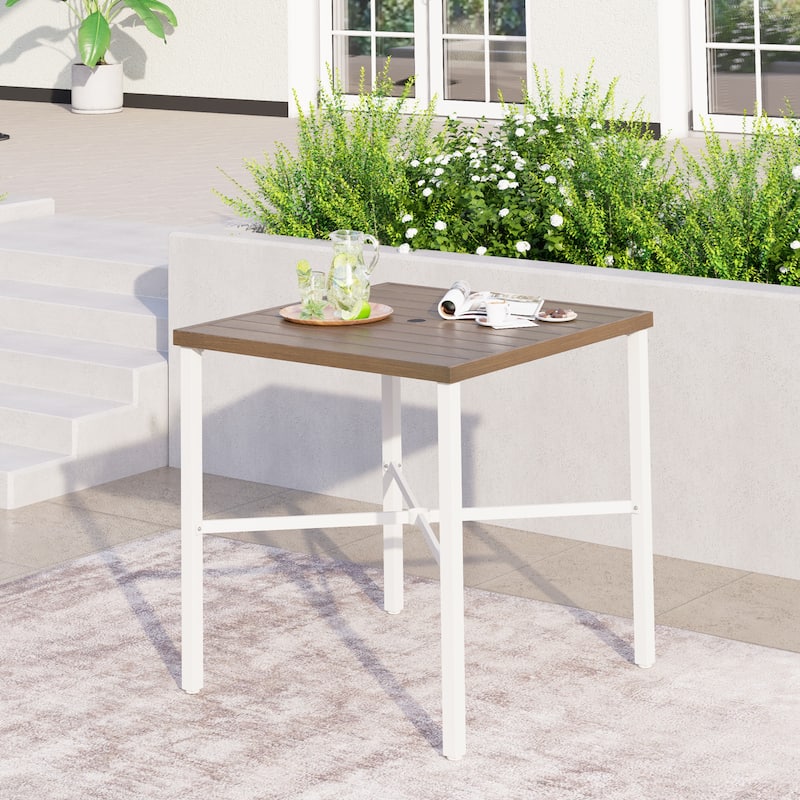 36-inch Metal Bar Table with 1.59-inch Umbrella Hole Bar Table