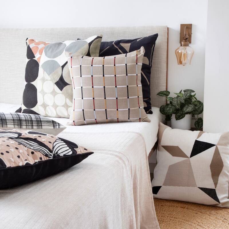 Sevita Tropical Hand-Woven Indoor Throw Pillow