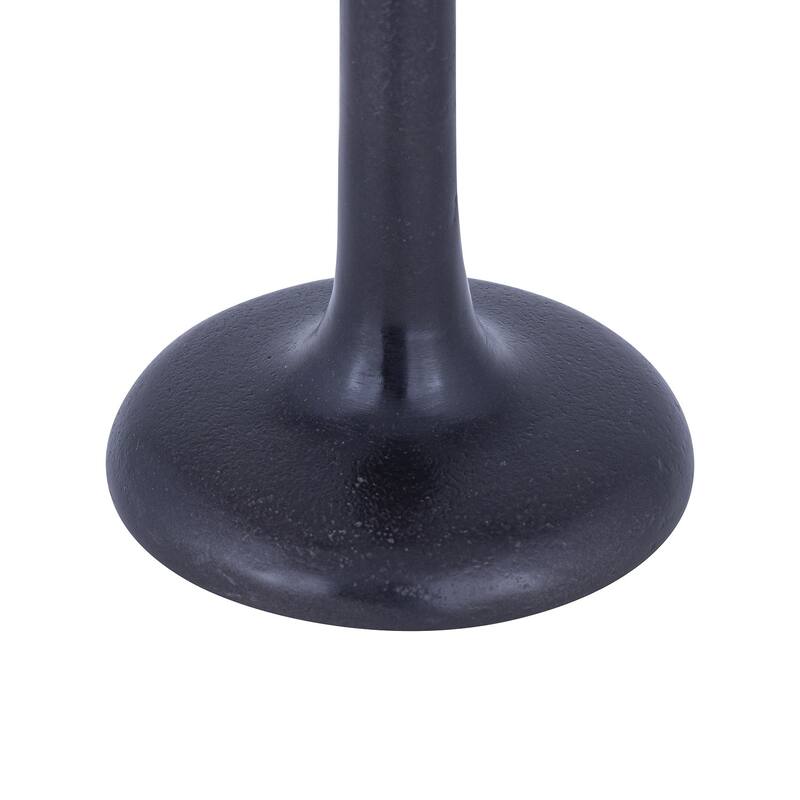 Sm. Cast Aluminum 3-Arm Candle Holder Dark Brown - BROWN-ST - BROWN