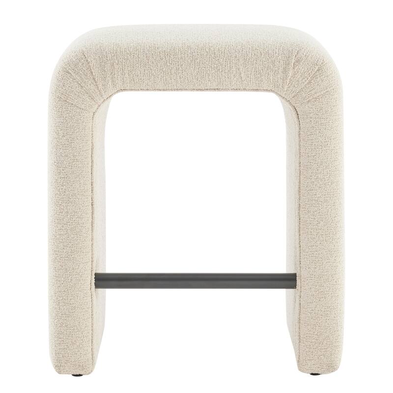 NPD Furniture Jovanka Boucle Fabric Counter Stool
