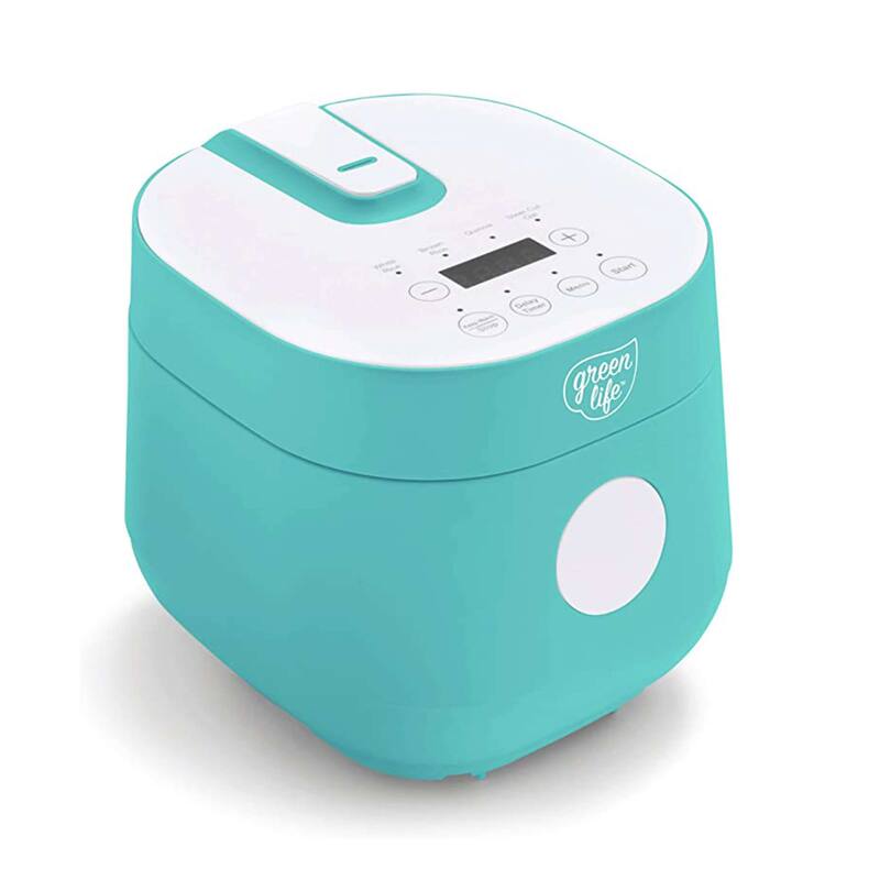 GreenLife Healthy Ceramic Nonstick Rice & Grains Cooker, Yellow