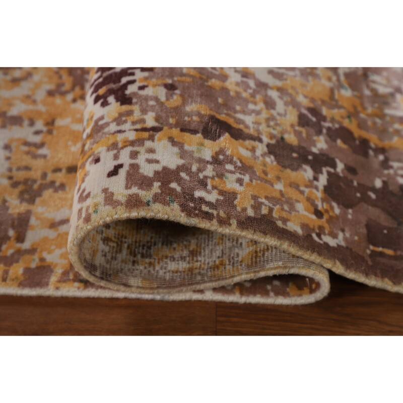 Abstract / Modern Area Rug Handmade Contemporary Wool Carpet - 5'11"x 8'11"