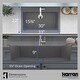 preview thumbnail 51 of 52, Karran Top Mount 33 in. Large Single Bowl Quartz Workstation Kitchen Sink