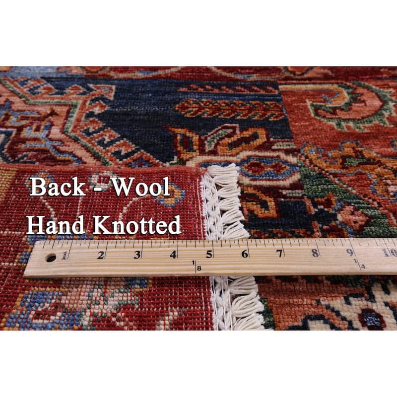 Golden Nile Super Kazak Hand Knotted Wool Rug - 2' 9" X 4' 3"