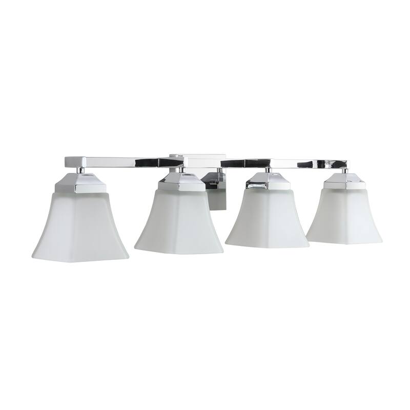 Staunton Iron/Glass Modern Cottage LED Vanity Light, Oil Rubbed Bronze by JONATHAN Y