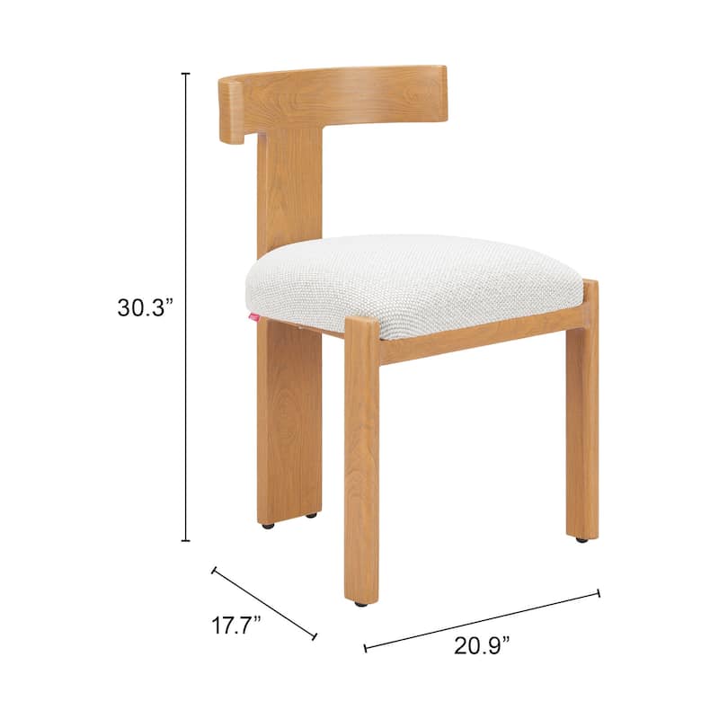 Tiana Dining Chair Natural & Beige - Natural/Beige