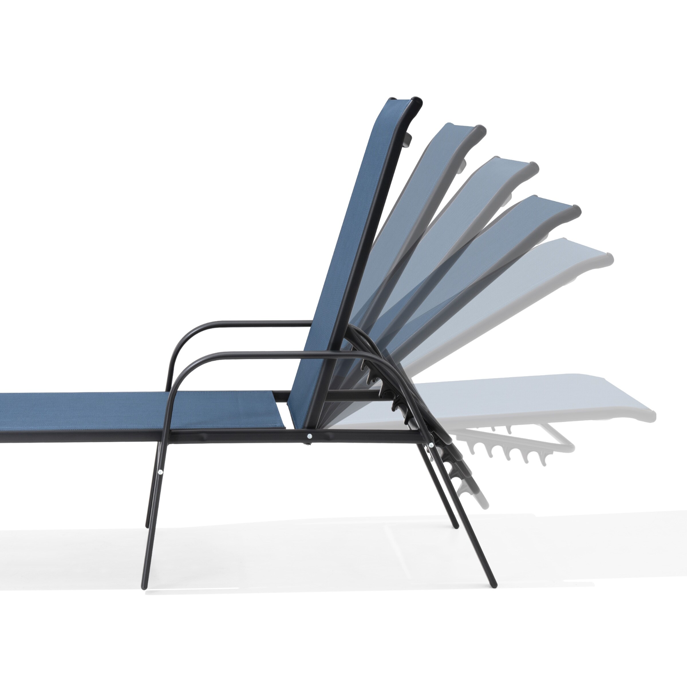 VredHom Adjustable Outdoor Chaise Lounge Chair for Patio or Poolside-image