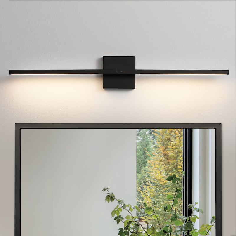 Modern Vanity Lighting Fixtures 24/30/39 inch Bathroom Vanity Lights Over Mirror Wall Sconce for Bathroom - 30-Inch - Black