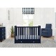 preview thumbnail 17 of 19, Graham 4-in-1 Convertible Crib with Storage Drawer - Greenguard Gold Certified Blue