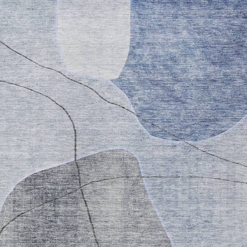 HomeRoots Abstract Transitional Rectangle Outdoor Rug