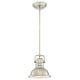preview thumbnail 15 of 16, Westinghouse Lighting Boswell One-Light LED Indoor Mini Pendant Brushed Nickel - 1-Light