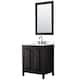 Option Dark Espresso / White Quartz Top / Matte Black
