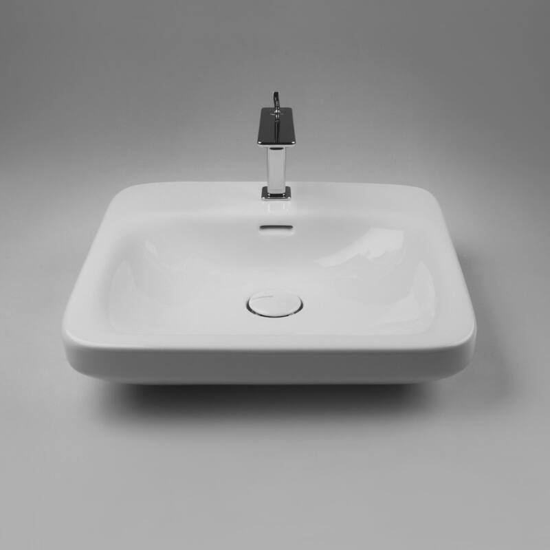 WS Bath Collections 19-11/16" Ceramic Wall Mounted Bathroom Sink with