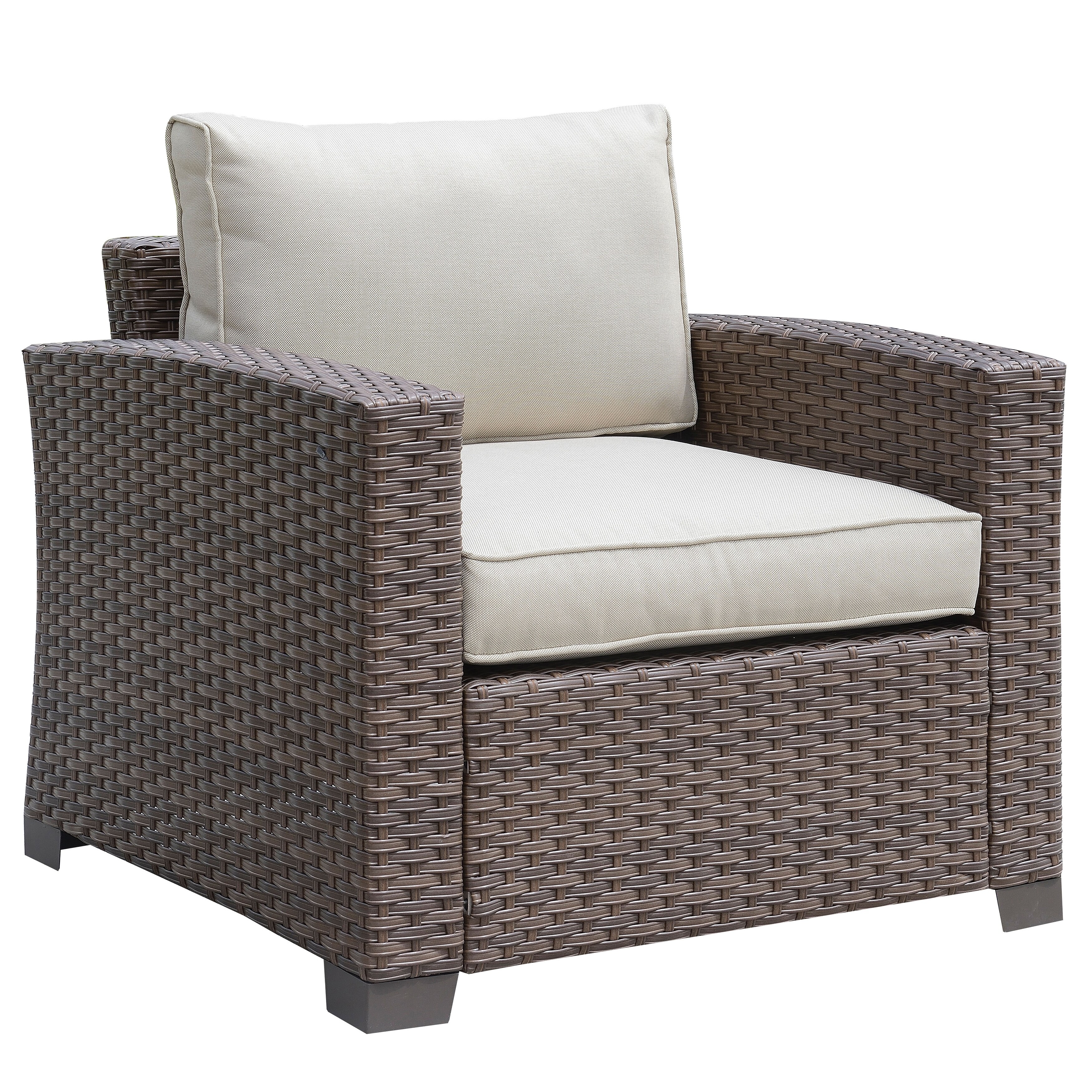 Sain Contemporary Aluminum Outdoor Arm Chair by Furniture of