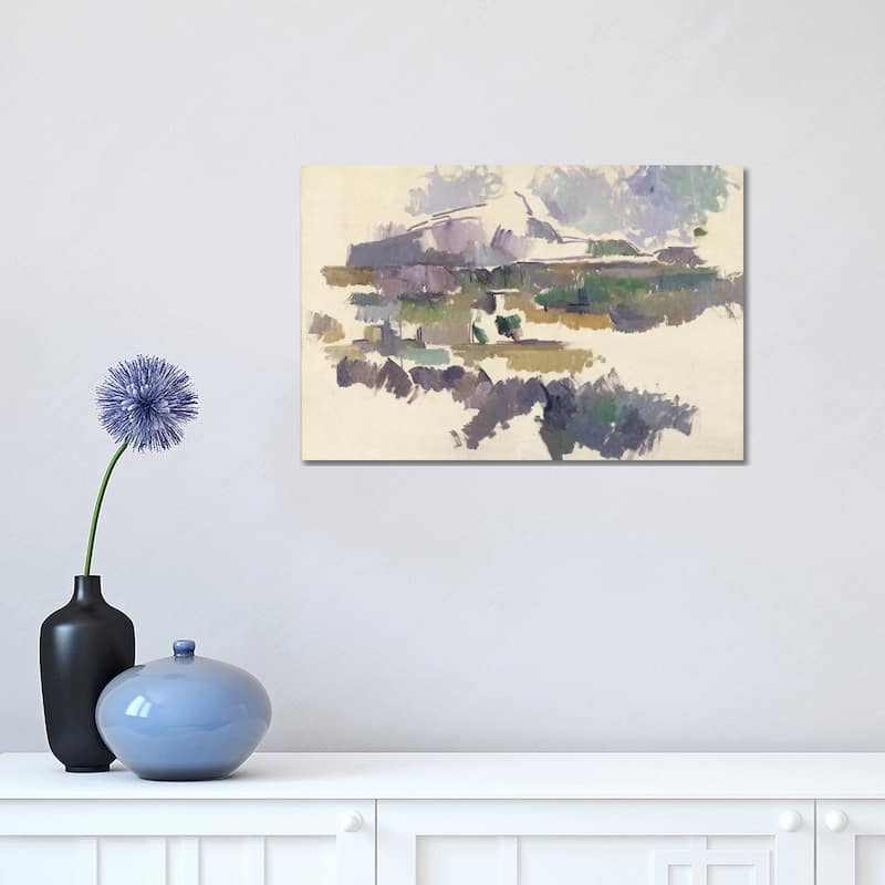 iCanvas "Montagne Sainte-Victoire, 1904-05" by Paul Cezanne Canvas Print - 12x18x1.5