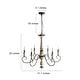 preview thumbnail 7 of 6, The Gray Barn Windy Bracken French Country Retro White Chandelier - D31''*H28''