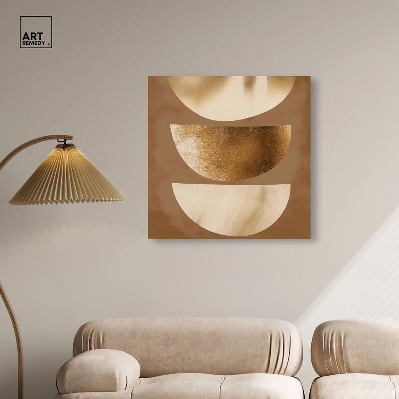 Golden Crescents I Canvas by Art Remedy, Gallery Wrapped