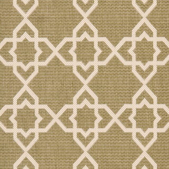 SAFAVIEH Courtyard Lawanda Trellis Indoor/ Outdoor Waterproof Patio Backyard Rug