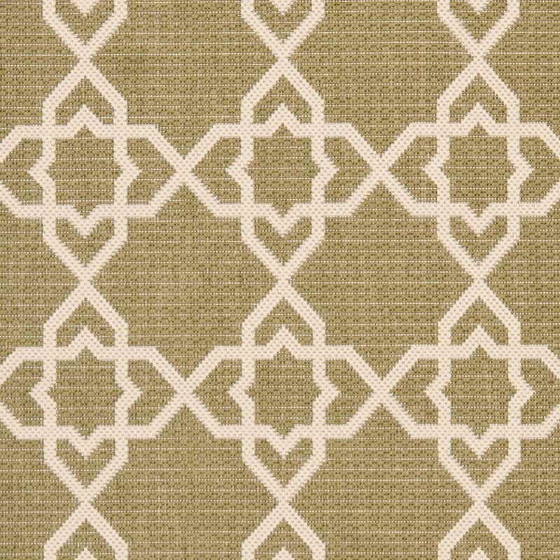 SAFAVIEH Courtyard Lawanda Trellis Indoor/ Outdoor Waterproof Patio Backyard Rug