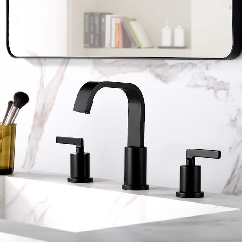 Luxier WSP04-T Widespread Bathroom Faucet with Pop-Up Drain