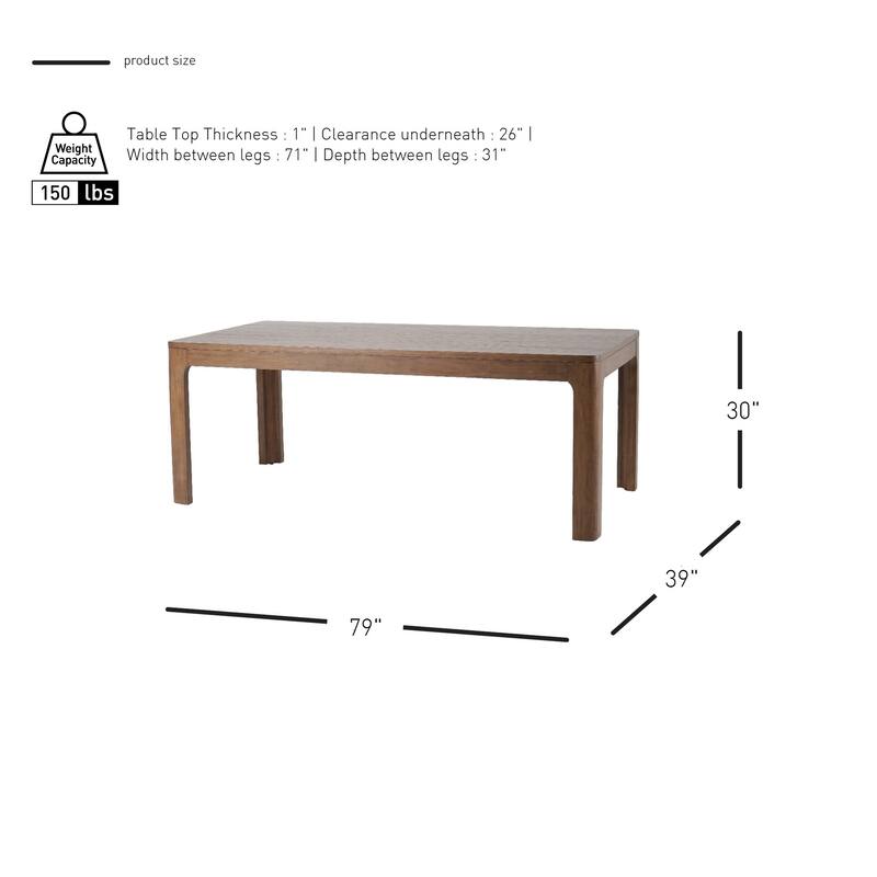 NPD Furniture Trevin 79" Dining Table