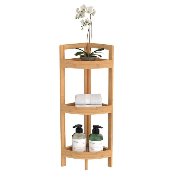 ClosetMaid Bamboo 3 Tier Corner Shelf